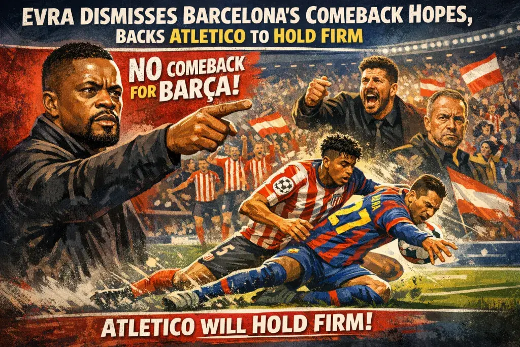 Evra Dismisses Barcelona's Comeback Hopes, Backs Atletico to Hold Firm